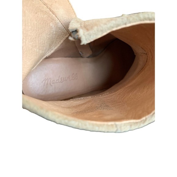 Madewell Mira side–seam zip up ankle boot in suede in walnut shell size 9.5 - Picture 4 of 6